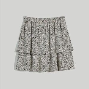 USED Madewell Pull-On Tier Mini Skirt in Tudor Floral Size 12